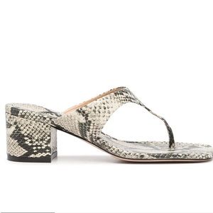 Schutz Snakeskin Mule Size 8
